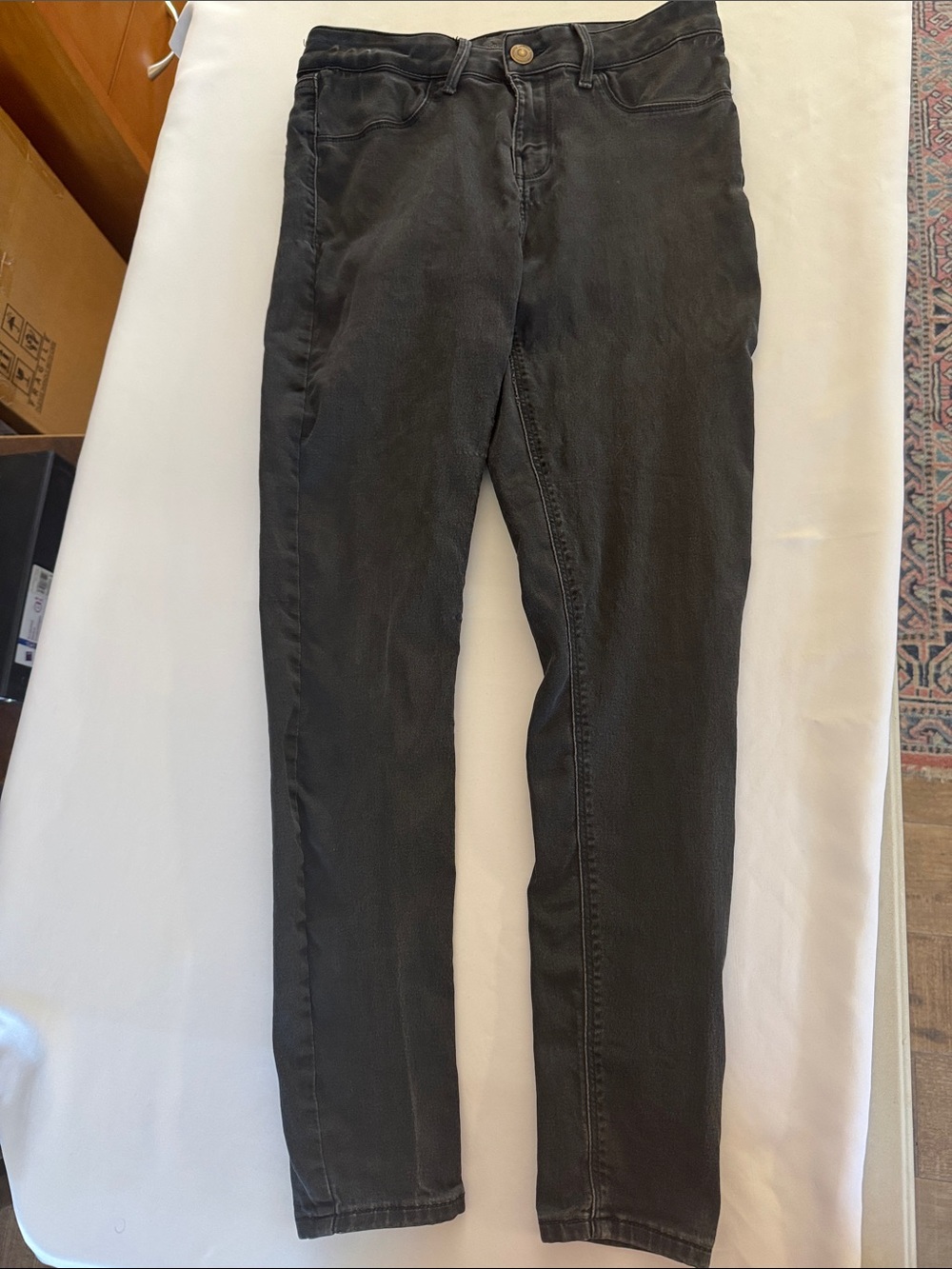 SO Black Charcoal Stretch Slim Jeggings